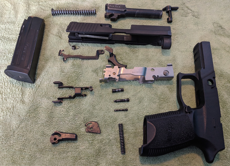 How To Disassemble A Sig Sauer P250 Including Trigger Assembly