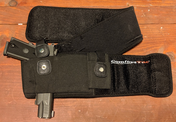 ComfortTac belly band holster with pistol
