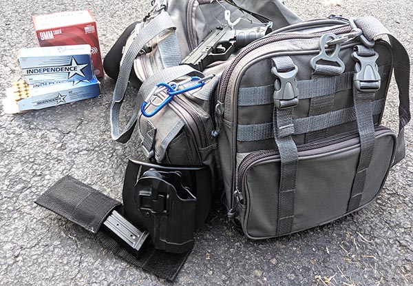 range bag essentials multiple items