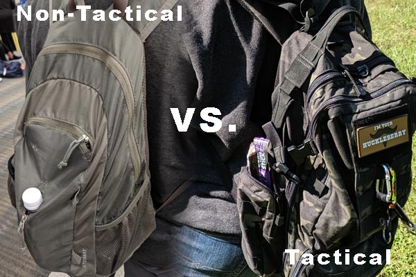 tactical vs. non-tactical edc bag - a comparison