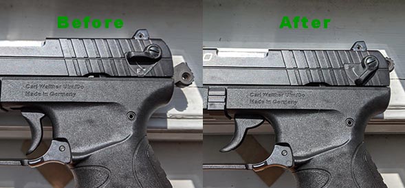 how to safely decock a pistol manually