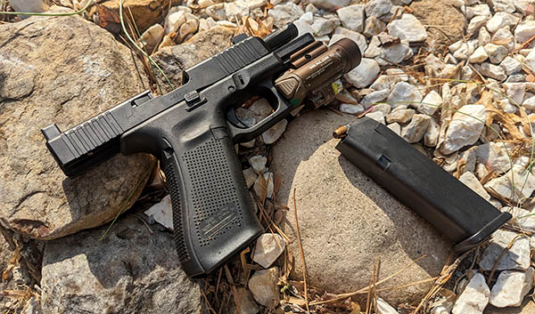 Baldr Pro on Glock 45 - best Olight for a handgun